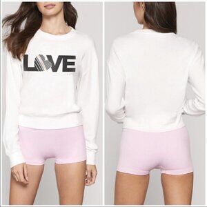 Spiritual Gangster Love Savasana Graphic Pullover Sweatshirt Size NWT Large